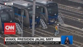Ditemani Menhub & Gubernur DKI, Wapres JK Jajal MRT