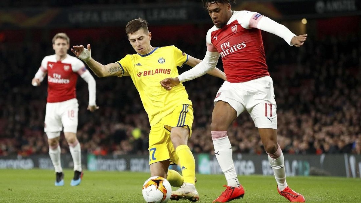 FOTO: Arsenal Bangkit dan Taklukkan BATE di Liga Europa