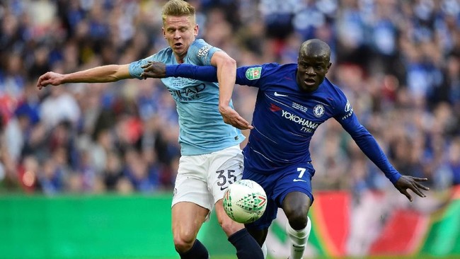 Laga babak pertama final Piala Liga Inggris antara Chelsea melawan Manchester City di Stadion Wembley masih imbang tanpa gol.