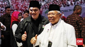 Ma'ruf Amin dan Erick Thohir Sindir Calon Menteri Prabowo