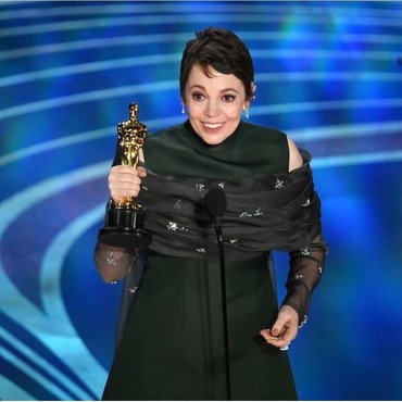 Gugupnya Olivia Colman Saat Raih Best Actress Oscar 2019