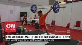 Eko Yuli Raih Emas di Piala Dunia Angkat Besi 2019