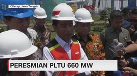 Jokowi Resmikan PLTU 660 MW