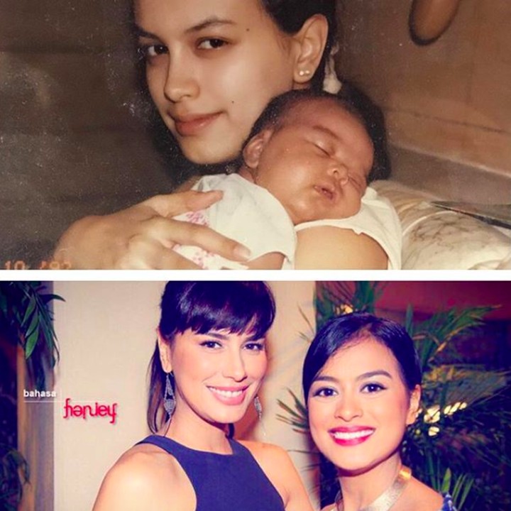 <p>Sophia kembali menampilkan foto kolase bersama Eva saat kecil. Bedanya, kali ini foto tersebut dibuat saat Eva berulang tahun yang ke-24 pada 2016 lalu. Sedangkan di bagian atas, foto saat Eva baru lahir. (Foto: Instagram @sophia_latjuba88)</p>