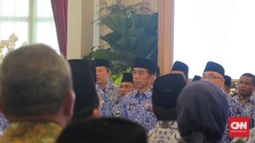 Jokowi Pamer Karier Jadi Walkot, Gubernur, Presiden di Rakernas Korpri