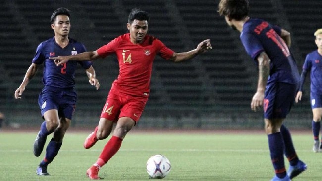 Timnas Indonesia U-23 menelan kekalahan telak 0-4 dari timnas Thailand U-23 pada laga perdana di Grup K kualifikasi Piala Asia U-23 2020.