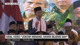 Tanggapan Jokowi Soal  'Jokowi Menang, Kawin Sejenis Sah'