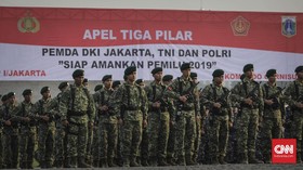 FOTO: Apel Tiga Pilar untuk Amankan Jakarta Saat Pemilu 2019