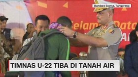 Timnas U-22 Tiba di Tanah Air