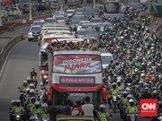 Polisi Rekayasa Lalu Lintas di Rute Arak-arakan Timnas U-22