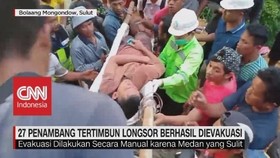 27 Penambang Tertimbun Lonsor Berhasil Dievakuasi