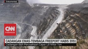 Cadangan emas-Tembaga Freeport Habis 2051