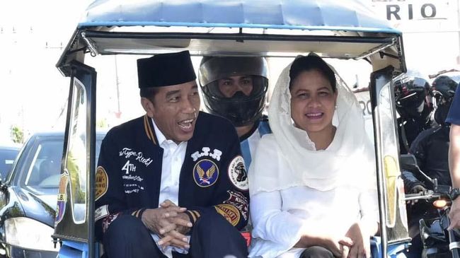 Iriana Ajak Istri Pensiunan TNI Polri Pakai  Baju  Putih  ke TPS