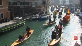 VIDEO: Venesia Terapkan 'Tiket Masuk' untuk Wisatawan