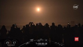 VIDEO: Kapsul Luar Angkasa SpaceX Resmi Meluncur