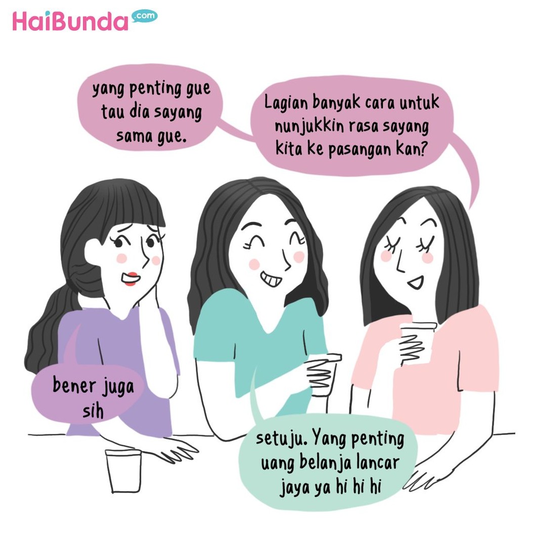 Ayah di komik ini punya cara tersendiri untuk menunjukkan rasa sayangnya ke Bunda. Kalau suami Bunda biasanya menunjukkan rasa sayang dengan cara apa nih?