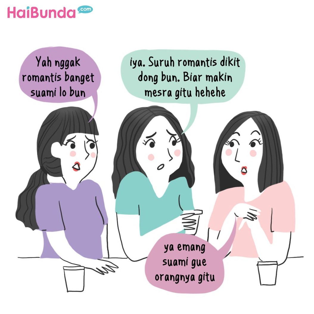Ayah di komik ini punya cara tersendiri untuk menunjukkan rasa sayangnya ke Bunda. Kalau suami Bunda biasanya menunjukkan rasa sayang dengan cara apa nih?