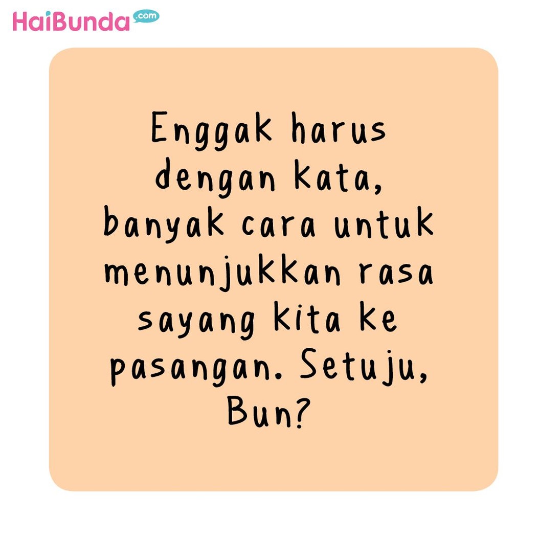 Ayah di komik ini punya cara tersendiri untuk menunjukkan rasa sayangnya ke Bunda. Kalau suami Bunda biasanya menunjukkan rasa sayang dengan cara apa nih?