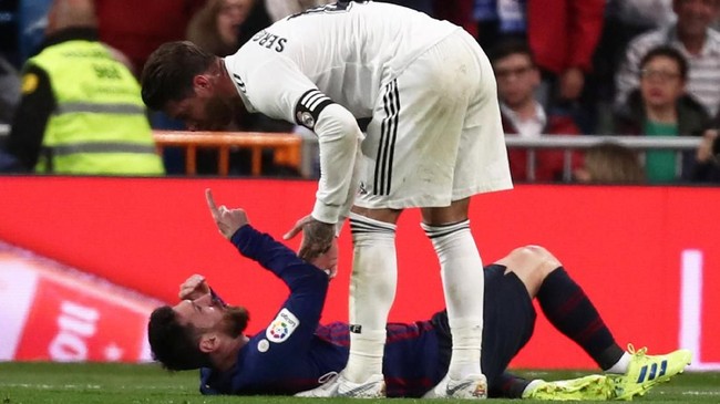Kapten Real Madrid Sergio Ramos mengaku tidak sengaja ketika menyikut wajah kapten Barcelona Lionel Messi pada pertandingan El Clasico.