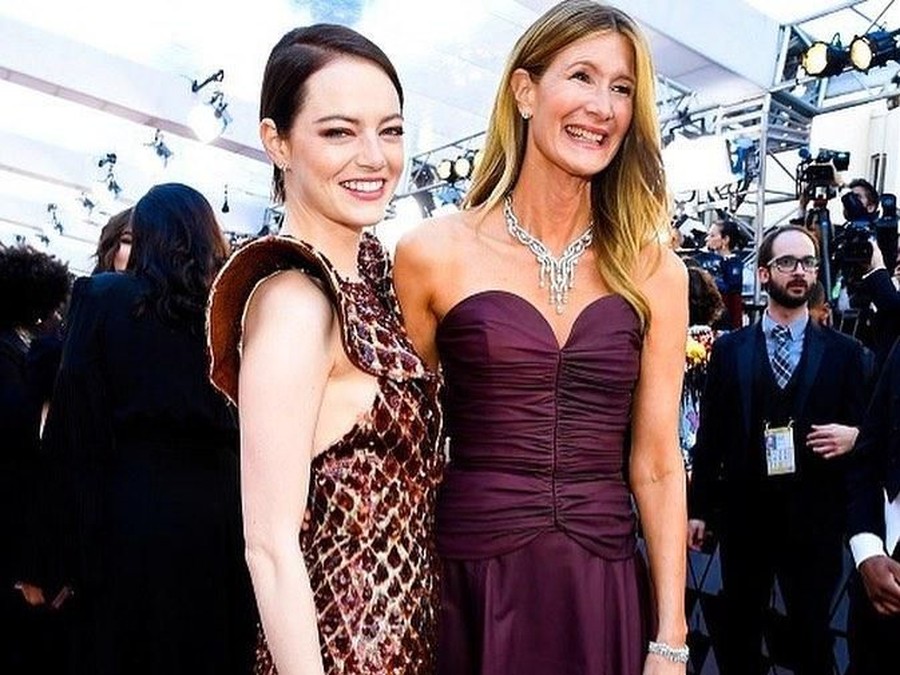 Gaun yang dikenakan Emma Stone di karpet merah Oscars 2019 menyita banyak perhatian masyarakat.