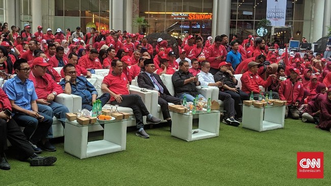 Wakil Ketua DPR Fadli Zon dan Fahri Hamzah hadiri deklarasi Gerakan Arah Baru Indonesia (Garbi) yang diinisiasi mantan Presiden PKS Anis Matta.
