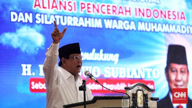 Prabowo Subianto meminta para calon pemimpin tak lupa dengan janji-janji yang diucapkan pada pemilu ketika terpilih dan berkuasa.