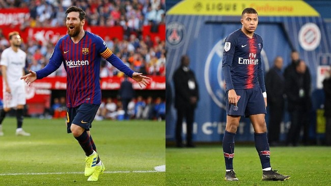 Lionel Messi akan beradu tajam dengan Kylian Mbappe saat Barcelona menghadapi PSG pada leg pertama 16 besar Liga Champions.