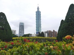 Begini Kondisi Gedung Tertinggi Taiwan Taipei 101 Kala Diguncang Gempa Dahsyat