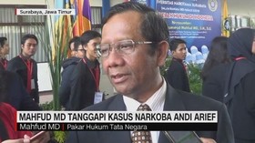 Mahfud MD Tanggapi Kasus Narkoba Andi Arief