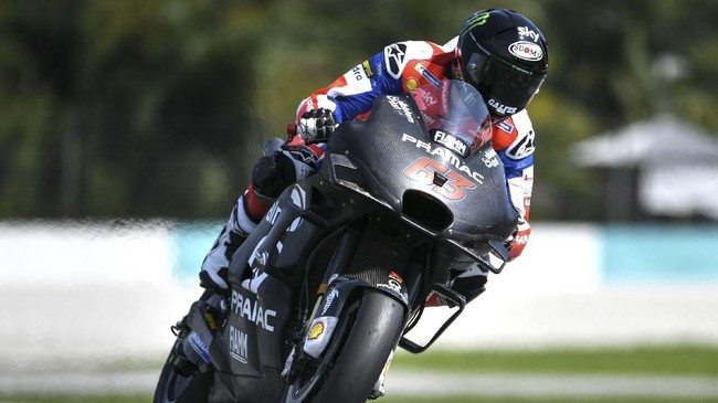Francesco Bagnaia berhasil memenangkan seri MotoGP Virtual Race 2 di Sirkuit Red Bull Ring, Austria, Minggu (12/4) malam WIB.