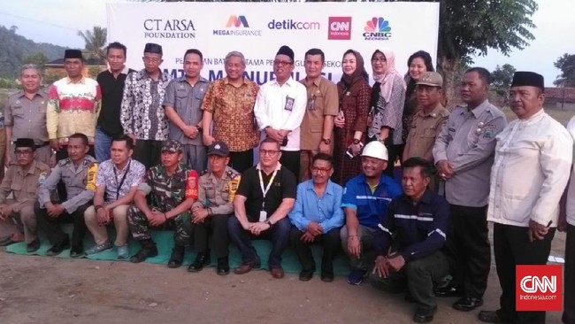 CT ARSA Foundation bangun dan renovasi 14 lokal baru tiga sekolah terdampak tsunami di Lampung Selatan.
