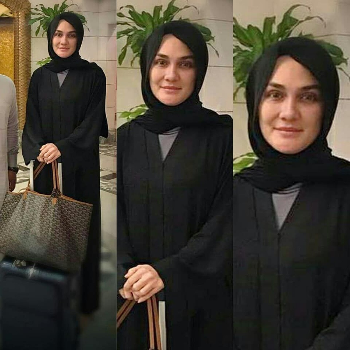 Pulang umrah&comma; Luna Maya mengenakan hijab yang membuat&period; Ia pun dibanjiri pujian dari para teman sesama artisnya&period; Seperti apa ya penampilannya&quest;