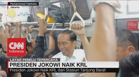 Pulang ke Bogor, Presiden Jokowi Naik KRL