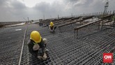 FOTO : Melihat Pembangunan Jalan Tol Medan - Binjai Tol Medan-Binjai seksi I di Binjai, Sumatera Utara pengerjaannya telah rampung sekitar 80 persen. Tol ditargetkan akan beroperasi pada akhir 2019.