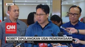 Robertus Robet Dipulangkan Usai Jalani Pemeriksaan