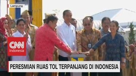 Presiden Jokowi Resmikan Tol Terpanjang di Indonesia