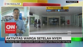 Aktivitas Bandara I Gusti Ngurah Rai Setelah Nyepi
