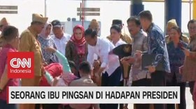 Curhat Soal Tanah, Seorang Ibu Pingsan di Hadapan Presiden