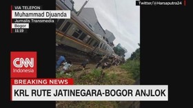 KRL Terguling, Jalur Jakarta-Bogor Lumpuh