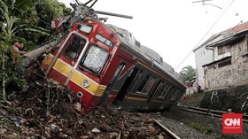 Perbaikan Kereta Anjlok Selesai, KRL Rute Bogor Normal