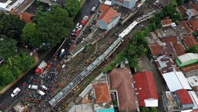 KRL Anjlok Telah Dievakuasi, Operasional KRL Hingga Bogor