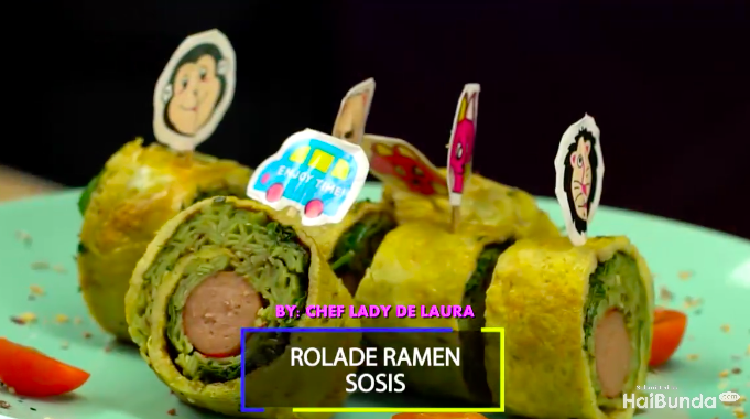 Jangan kehabisan ide, Bun, buat menyajikan menu bekal si kecil ke sekolah. Coba eksekusi resep rolade ramen sosis ini yuk.