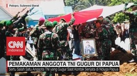 Pemakaman Anggota TNI Yang Gugur di Papua