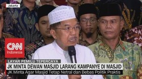 JK Minta Dewan Masjid Larang Kampanye di Masjid