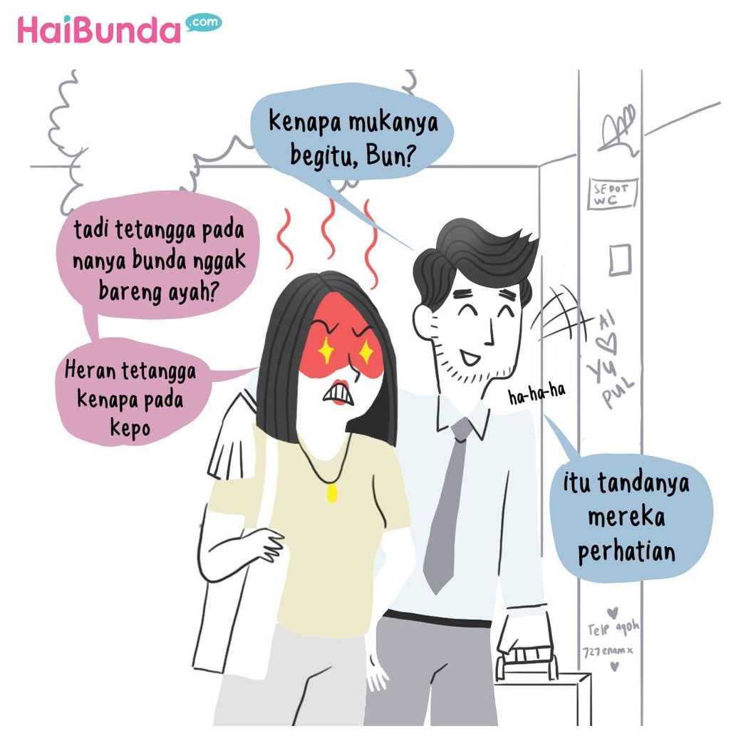 Tetanga kepo memang bikin sebal ya, Bun. Seperti yang dialami Bunda di komik ini. Bunda sendiri punya pengalaman apa terkait tetangga yang kepo abis?