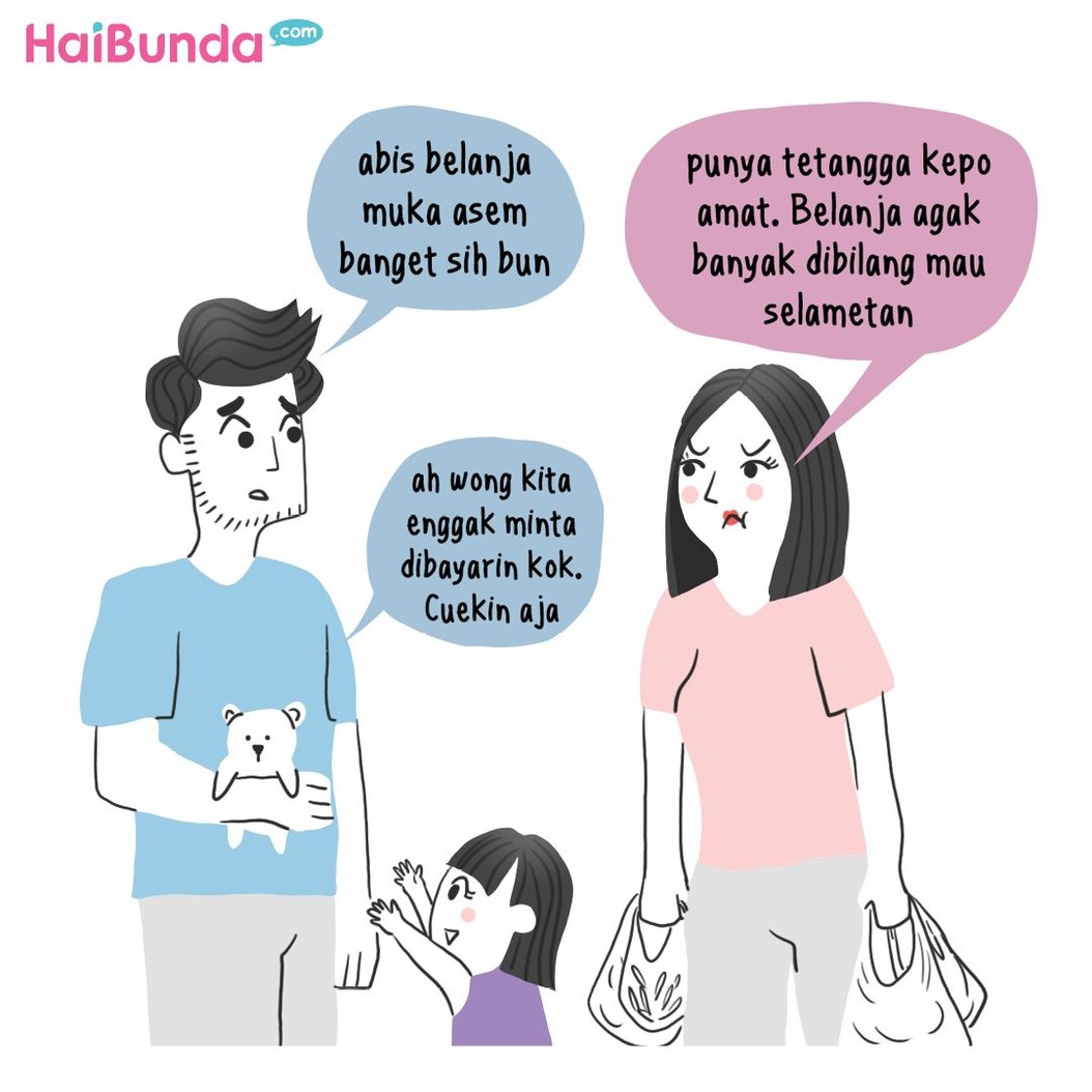 Tetanga kepo memang bikin sebal ya, Bun. Seperti yang dialami Bunda di komik ini. Bunda sendiri punya pengalaman apa terkait tetangga yang kepo abis?