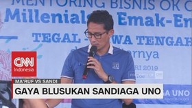 Gaya Blusukan Sandiaga Uno