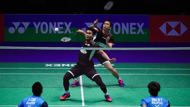 Mohammad Ahsan/Hendra Setiawan siap menjalani laga alot melawan Hiroyuki Endo/Yuta Watanabe pada final BWF World Tour Finals 2019.