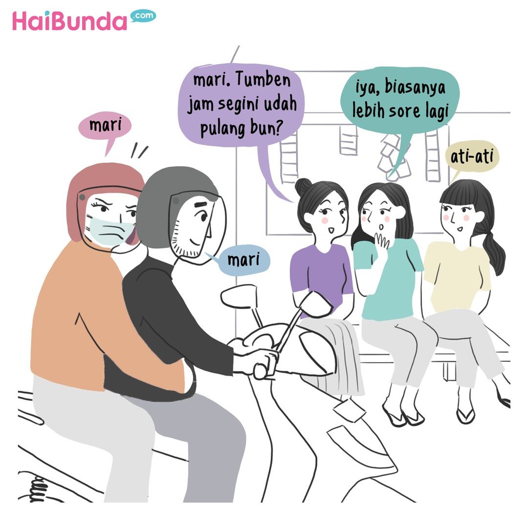 Tetanga kepo memang bikin sebal ya, Bun. Seperti yang dialami Bunda di komik ini. Bunda sendiri punya pengalaman apa terkait tetangga yang kepo abis?