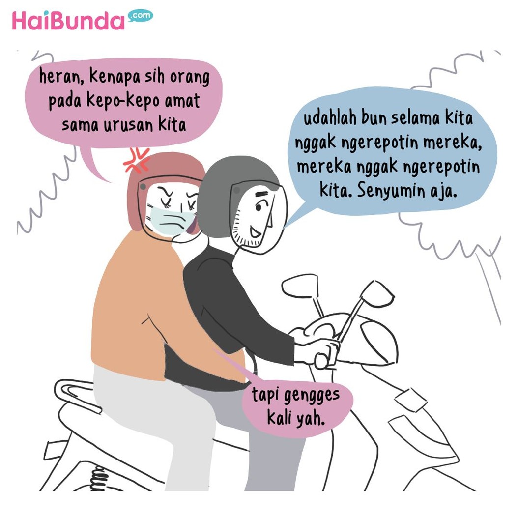 Tetanga kepo memang bikin sebal ya, Bun. Seperti yang dialami Bunda di komik ini. Bunda sendiri punya pengalaman apa terkait tetangga yang kepo abis?